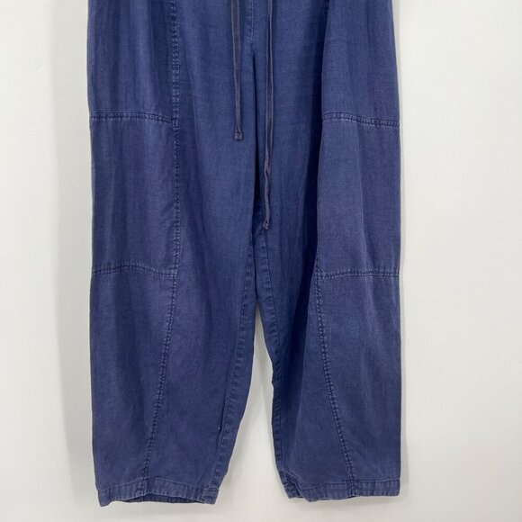 Eileen Fisher Organic cotton drawstring waist Denim Slouchy Ankle Pant Womens Si - Picture 3 of 10